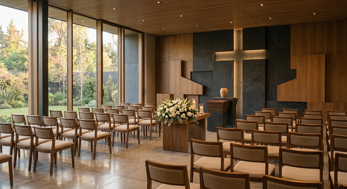 Sala de ceremonia para cremación